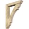 Ekena Millwork Olympic Traditional Rough Sawn Bracket w/ Offset Brace, Douglas Fir, 6"W x 32"D x 40"H BKT0604X32X40OLY01RDF - alternate 1